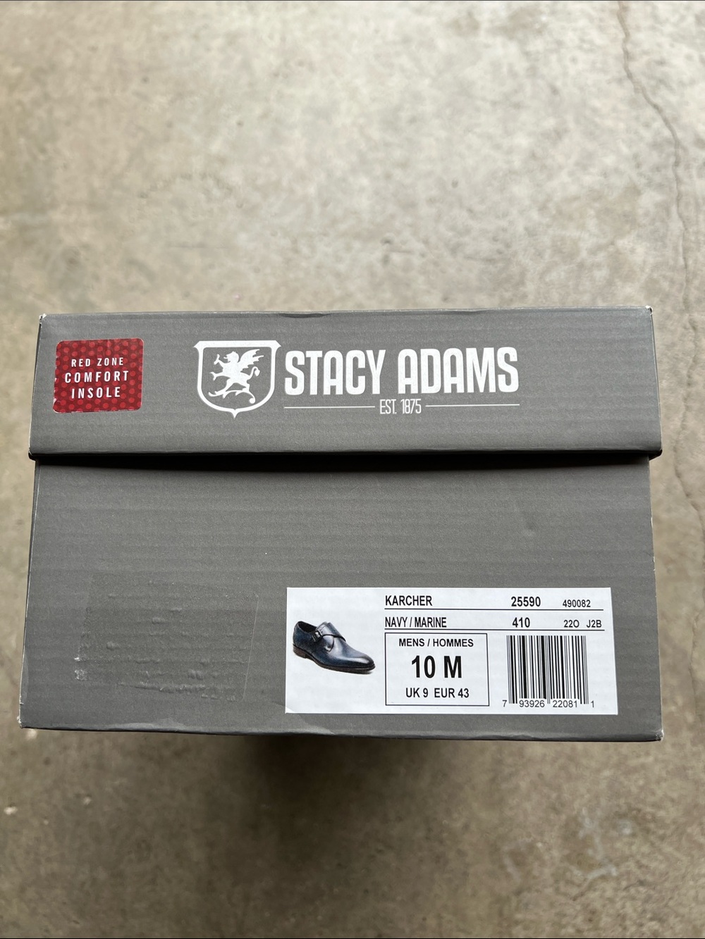 Stacy Adams Navy Karcher Slip-On Dress Shoes Men’s size 10